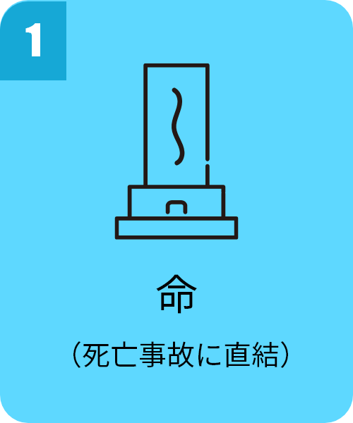 命（死亡事故に直結）